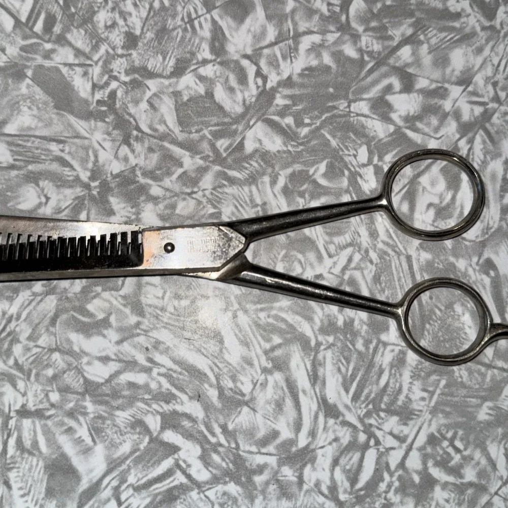 Vintage‎ Hot Drop Forged Steel Hair Thinning Barber Shears Scissor Italy 7